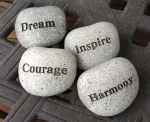 dream courage harmony inspire rocks images