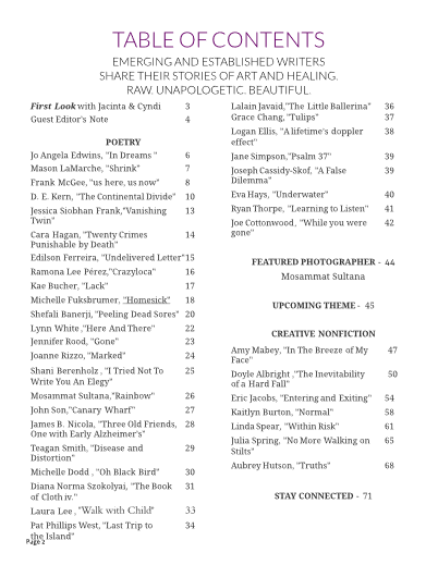 table of contents snapdragon september 2018