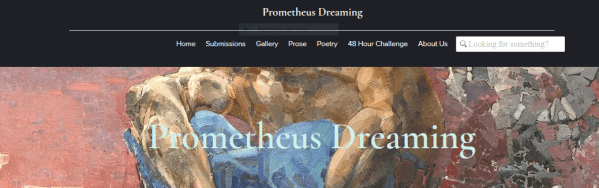prometheus dreaming journal cover page